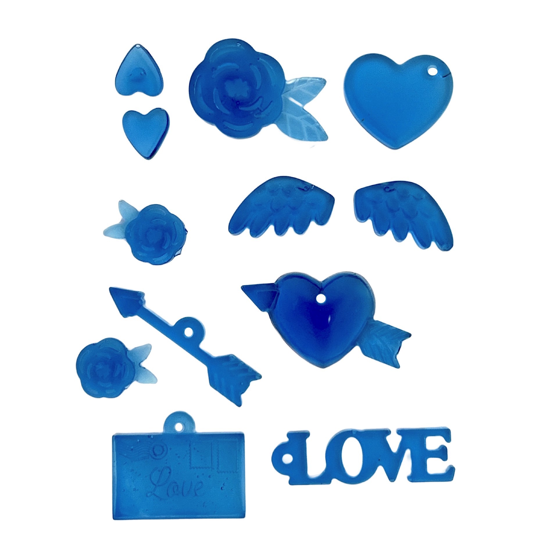 slide 5 of 5, Blue Moon Studio Uv Resin Craft Valentine's Day Silicone Mold, 3.15 in x 3.54 in x 0.47 in