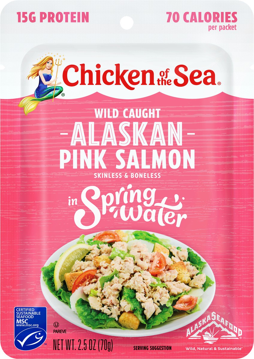 slide 2 of 3, Chicken of the Sea Skinless Pink Salmon Pouch, 2.5 oz