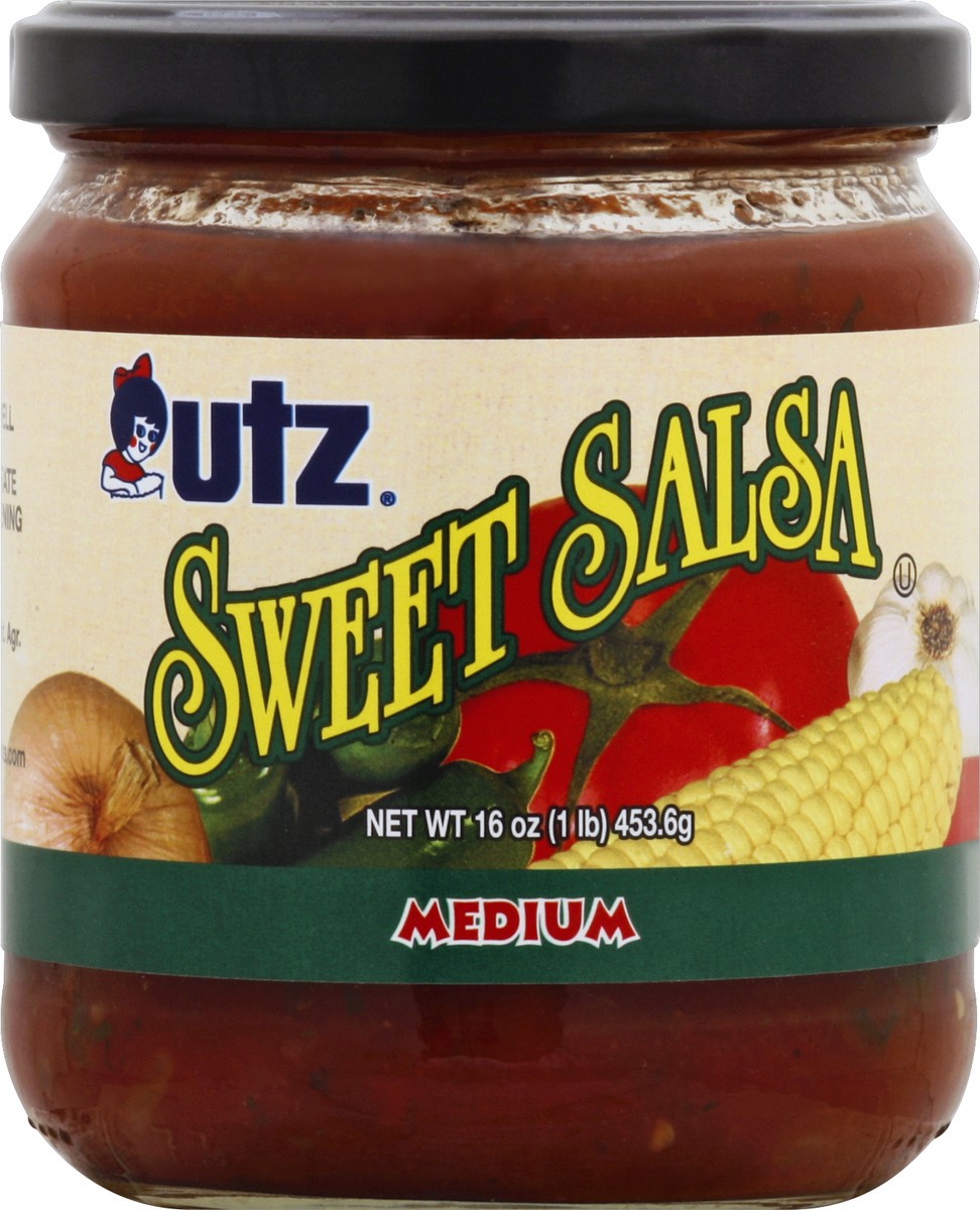 slide 1 of 3, Utz Sweet Salsa 16 oz, 16 oz