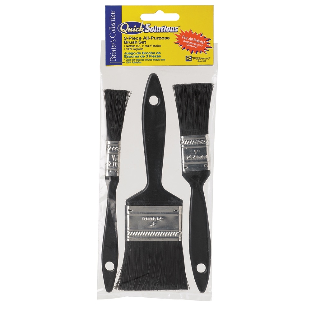 slide 1 of 1, Bestt Liebco Quick Solutions Painter's Collection All-Purpose Brush Set - 3 Piece, 1 ct