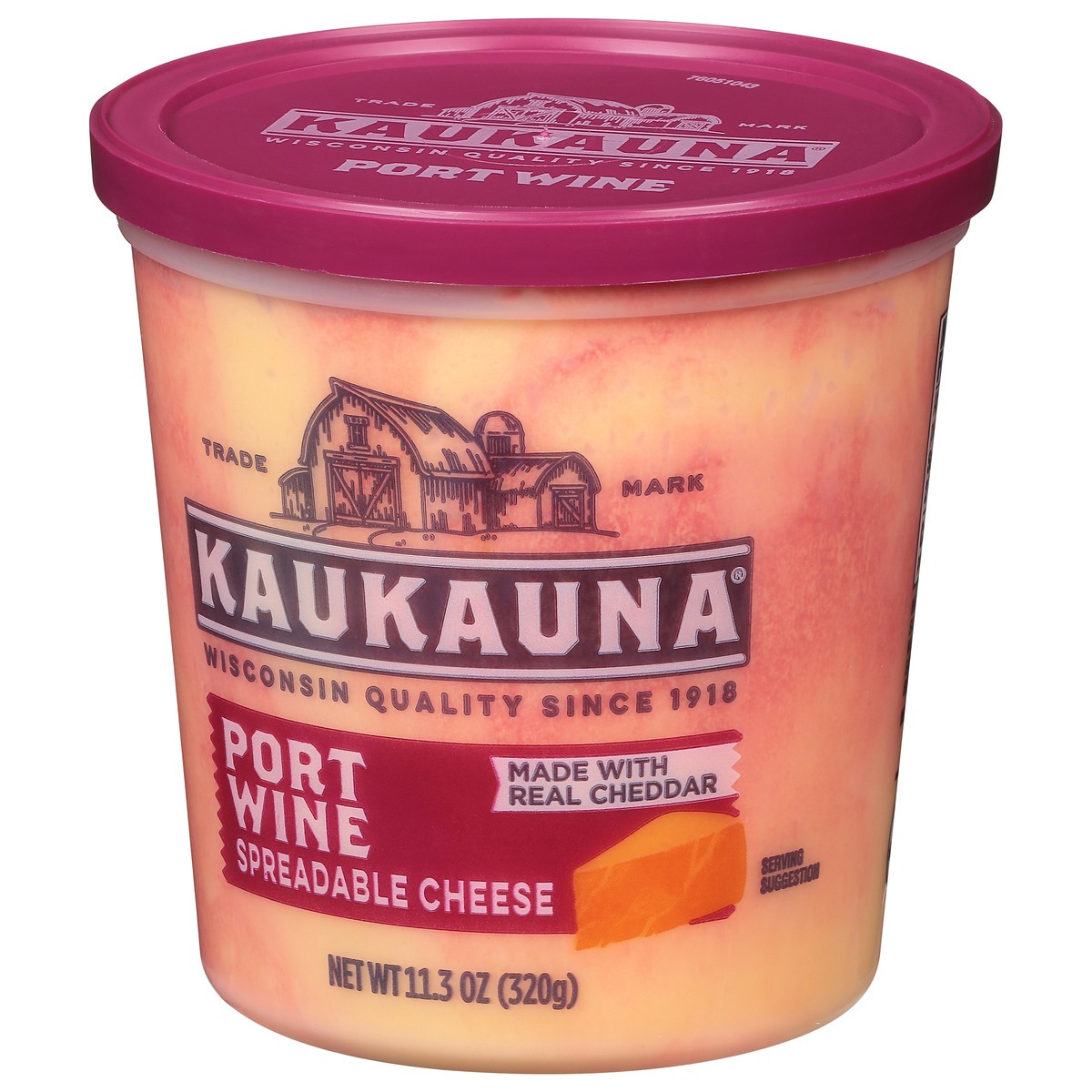 slide 6 of 9, KAUKAUNA Spreadable Cheese, Port Wine - 11.3 oz, 11.3 oz