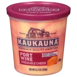KAUKAUNA Spreadable Cheese, Port Wine - 11.3 oz