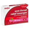 slide 2 of 29, Meijer Sore Throat Relief Lozenges Cherry, 18 ct