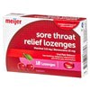 slide 6 of 29, Meijer Sore Throat Relief Lozenges Cherry, 18 ct