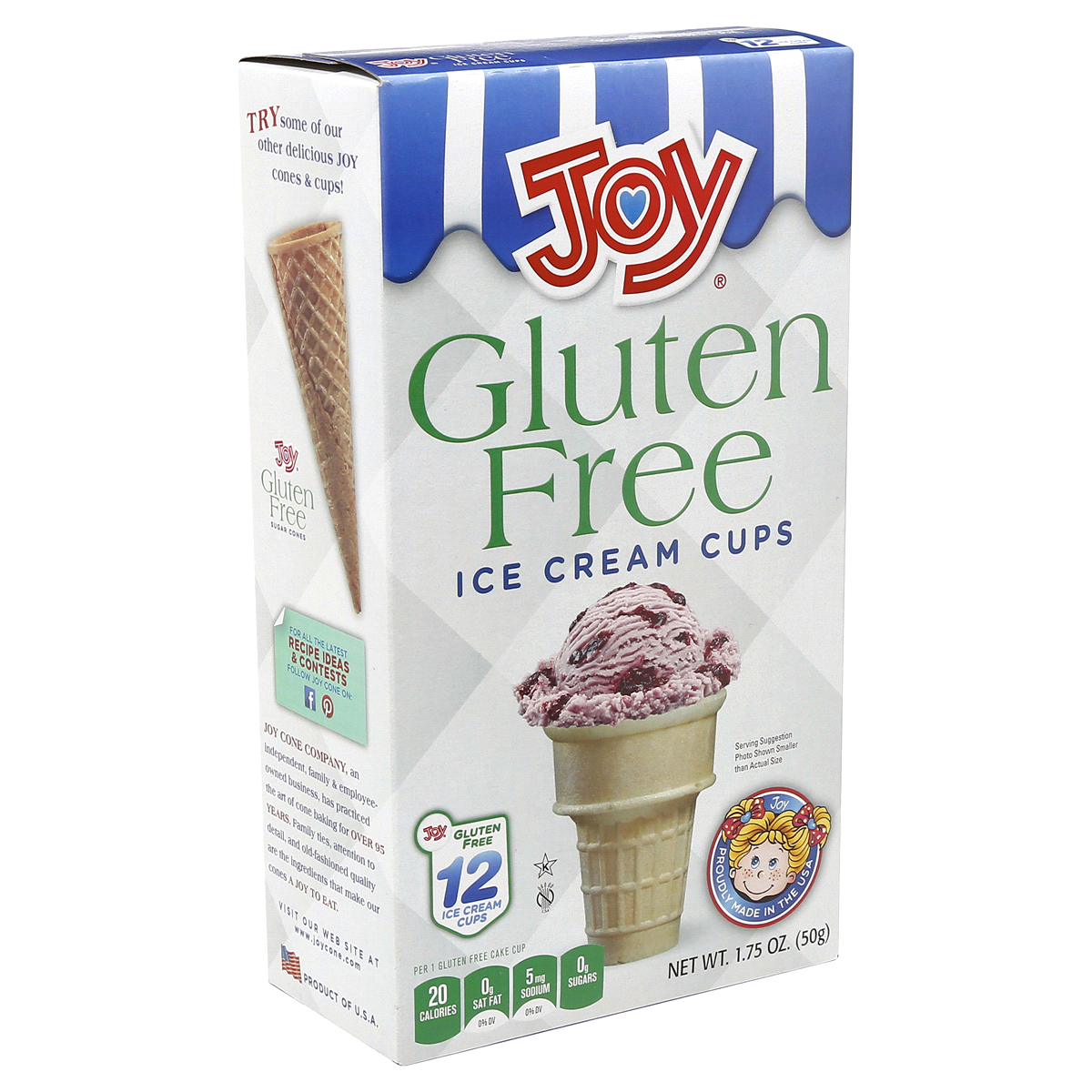 slide 5 of 7, Joy Gluten Free Ice Cream Cups, 12 ct; 1.75 oz