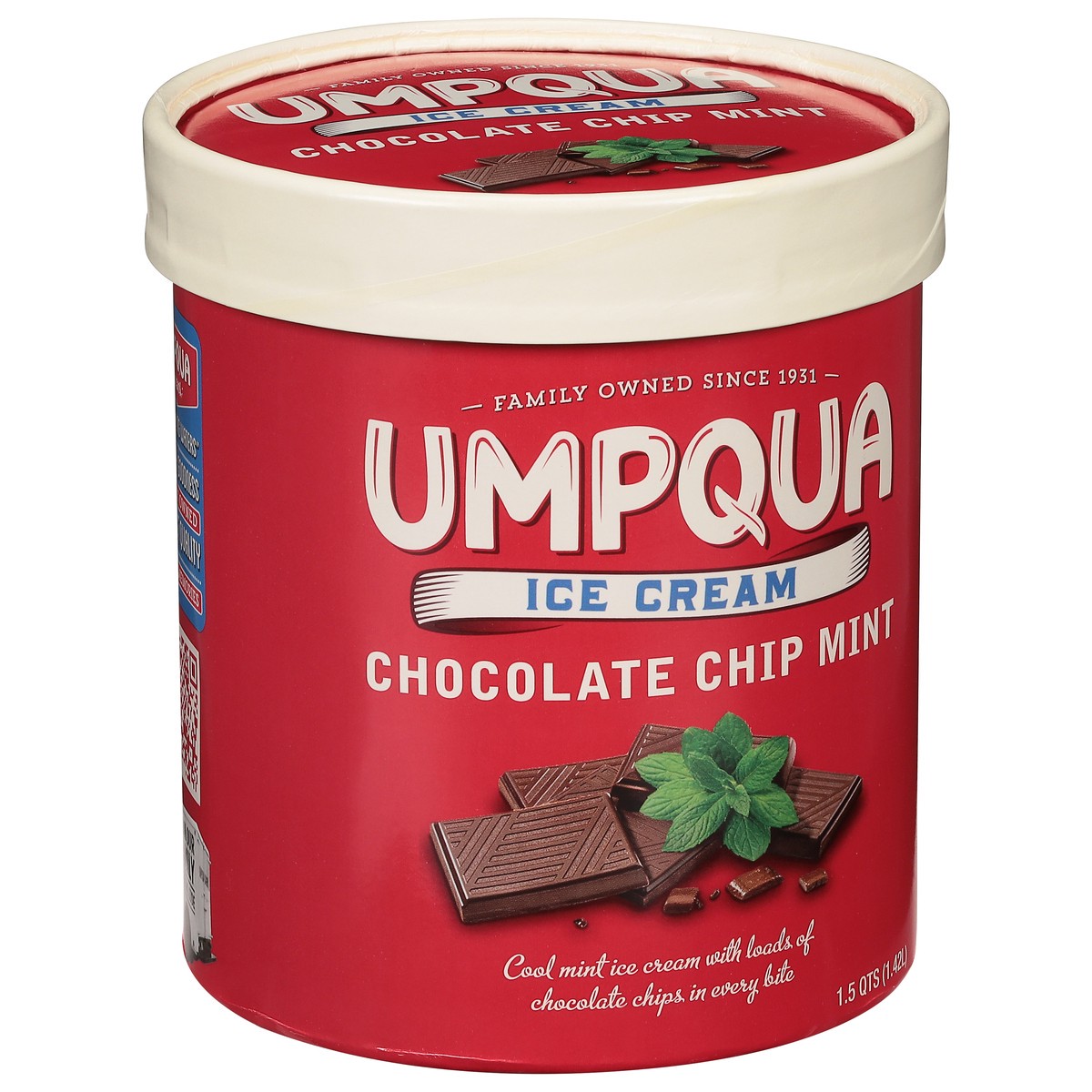 slide 3 of 9, Umpqua Chocolate Chip Mint Ice Cream 1.5 qt, 1.5 qt