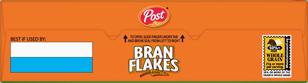 slide 3 of 11, Post Bran Flakes, Whole Grain Wheat & Bran Breakfast Cereal, Excellent Source of Fiber, 16 Ounce – 1 count, 16 oz