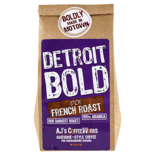 slide 1 of 2, Detroit Bold French Roast Coffee - 8 oz, 8 oz