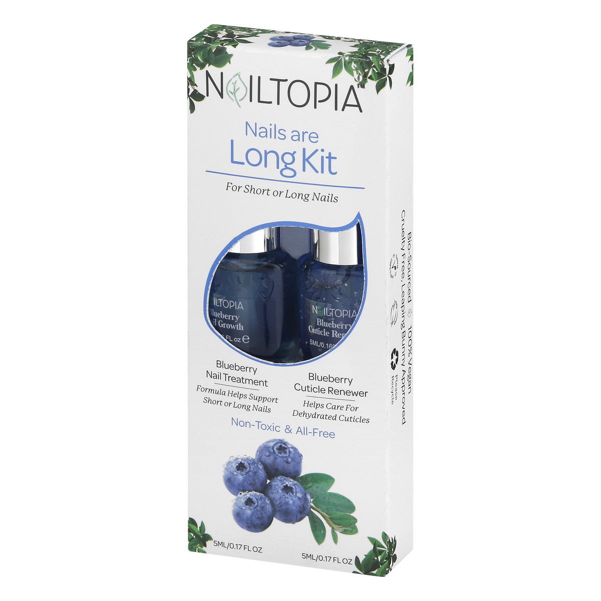 slide 9 of 9, Nailtopia Blueberry Long Kit 1 ea, 1 ct