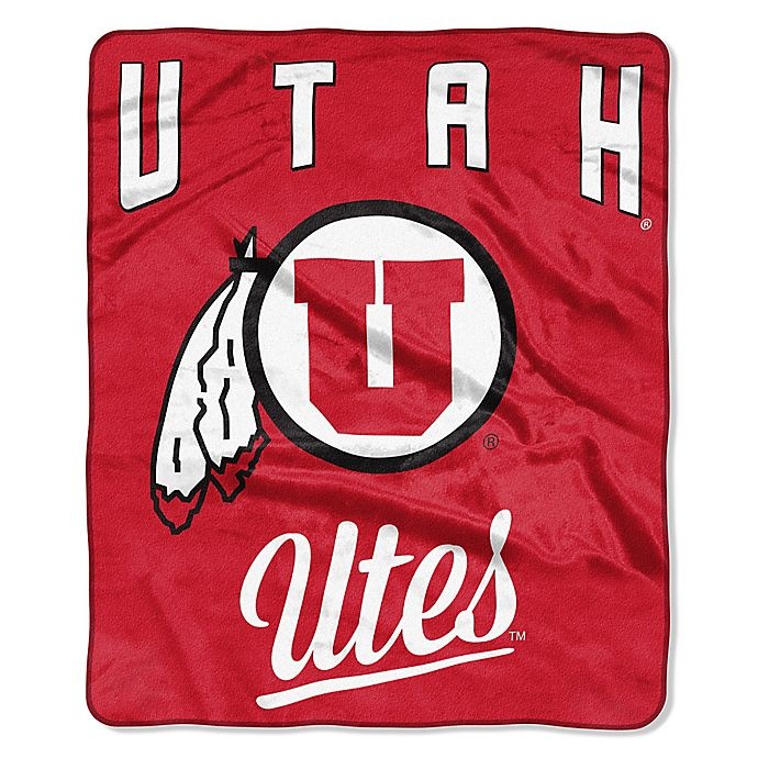 slide 1 of 1, NCAA University of Utah Raschel Throw Blanket, 1 ct