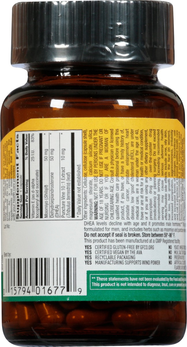 slide 8 of 9, Country Life Vegan Capsules DHEA Complex for Men 60 Capsules, 60 ct