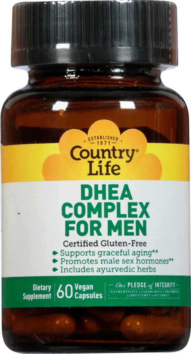 slide 2 of 9, Country Life Vegan Capsules DHEA Complex for Men 60 Capsules, 60 ct