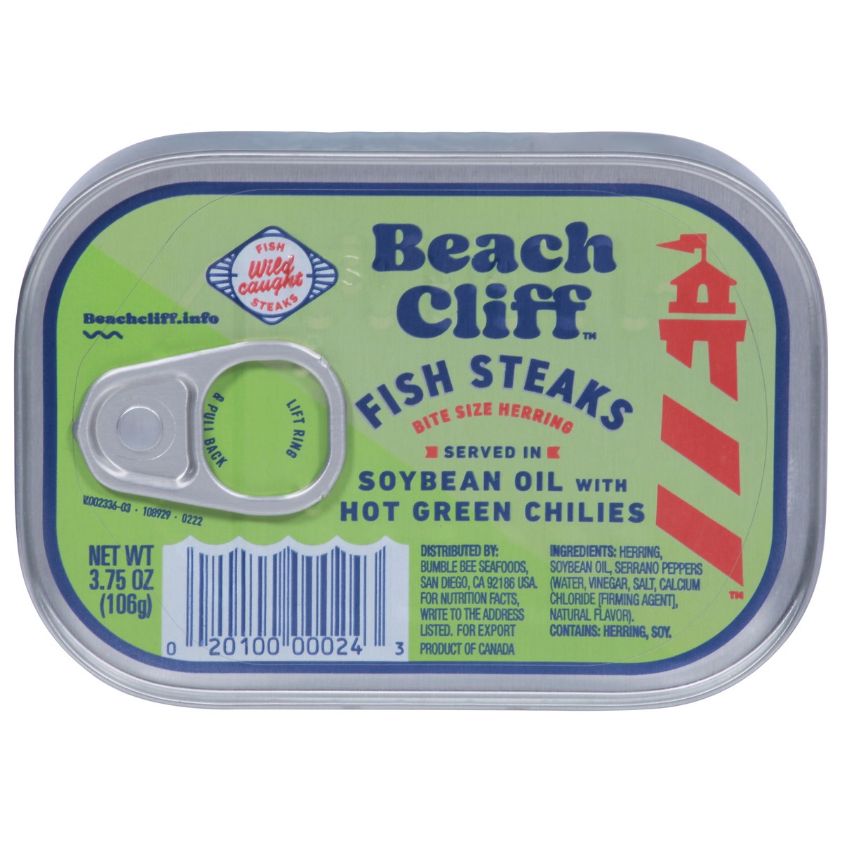 slide 1 of 9, Beach Cliff Fish Steaks w/Chili, 3.75 oz