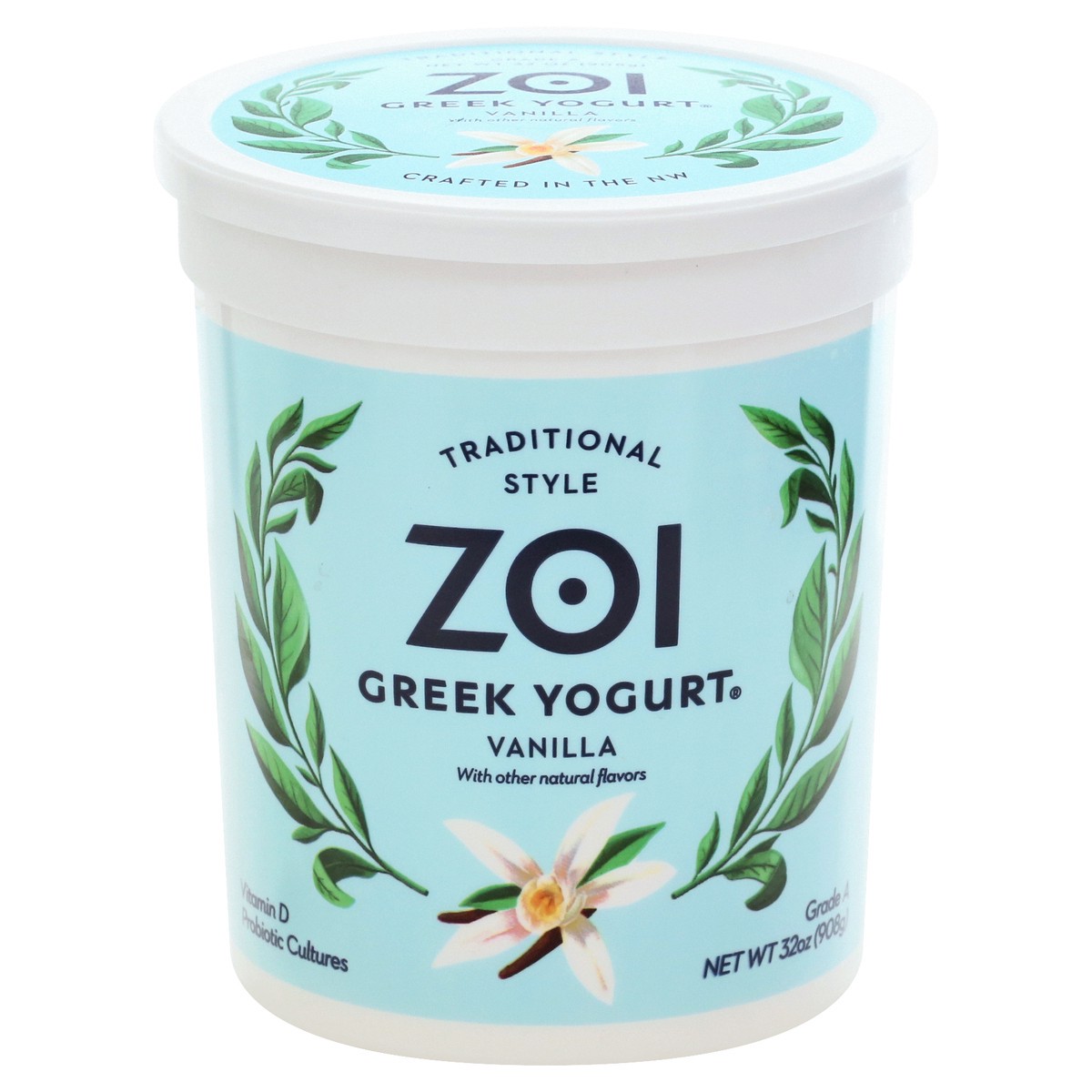 slide 8 of 13, Zoi Traditional Style Greek Vanilla Yogurt 32 oz, 32 oz