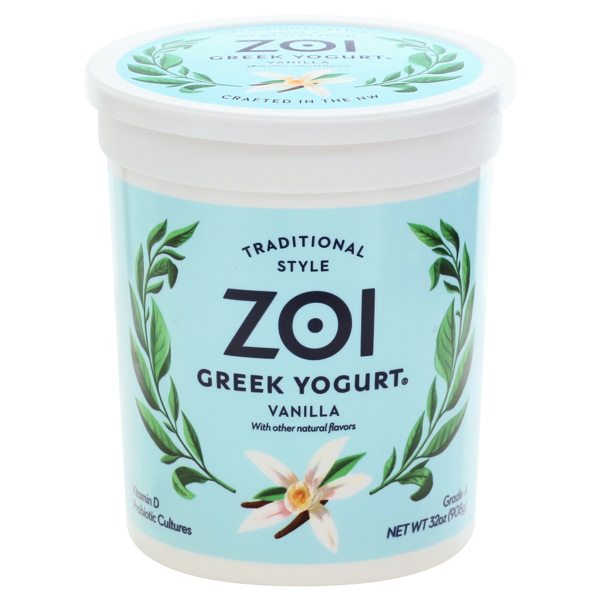 Zoi Greek Yogurt Traditional Style Vanilla 32 oz Shipt