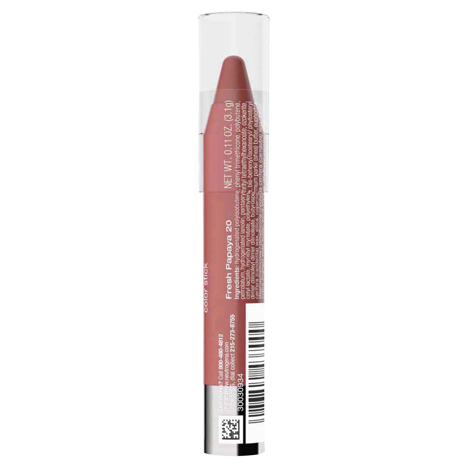 slide 7 of 21, NEUTROGENA MoistureSmooth Color Stick, 20 Fresh Papaya, .011 Oz, 0.11 oz