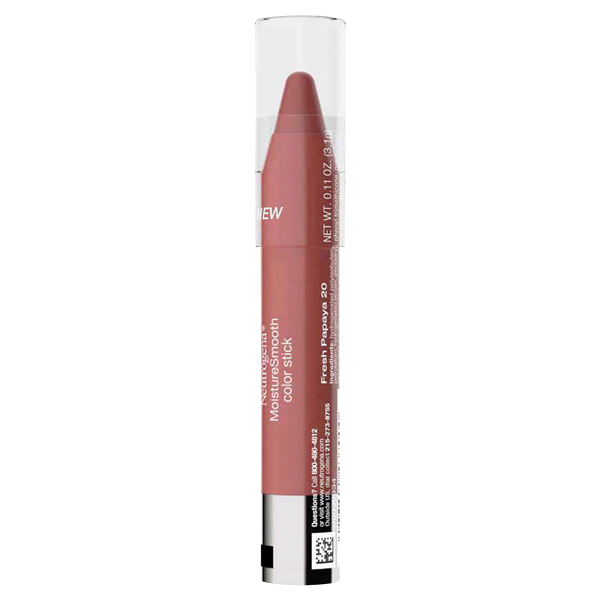 slide 8 of 21, NEUTROGENA MoistureSmooth Color Stick, 20 Fresh Papaya, .011 Oz, 0.11 oz