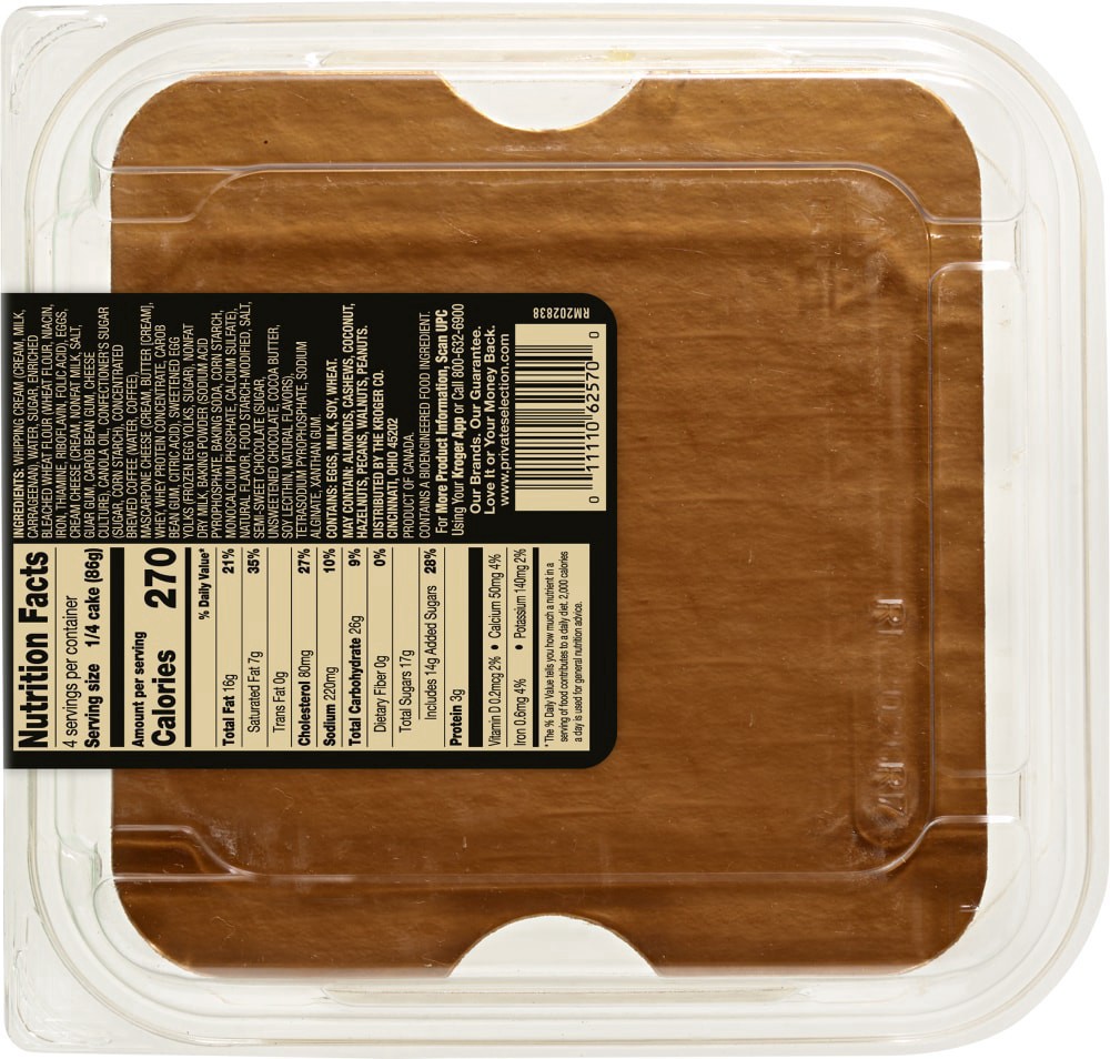 slide 2 of 2, Private Selection Tiramisu Cake Square, 12.1 oz