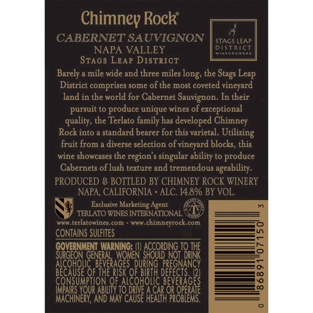 slide 2 of 25, Chimney Rock Chinmey Rock Cabernet Sauvignon Stags Leap District Wine Bottle, 750 ml