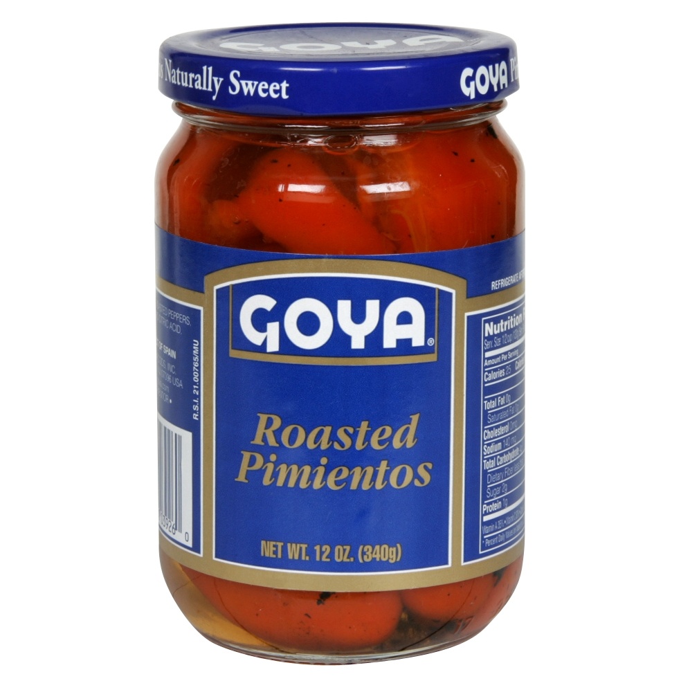 slide 1 of 1, Goya Roasted Pimentos, 12 oz