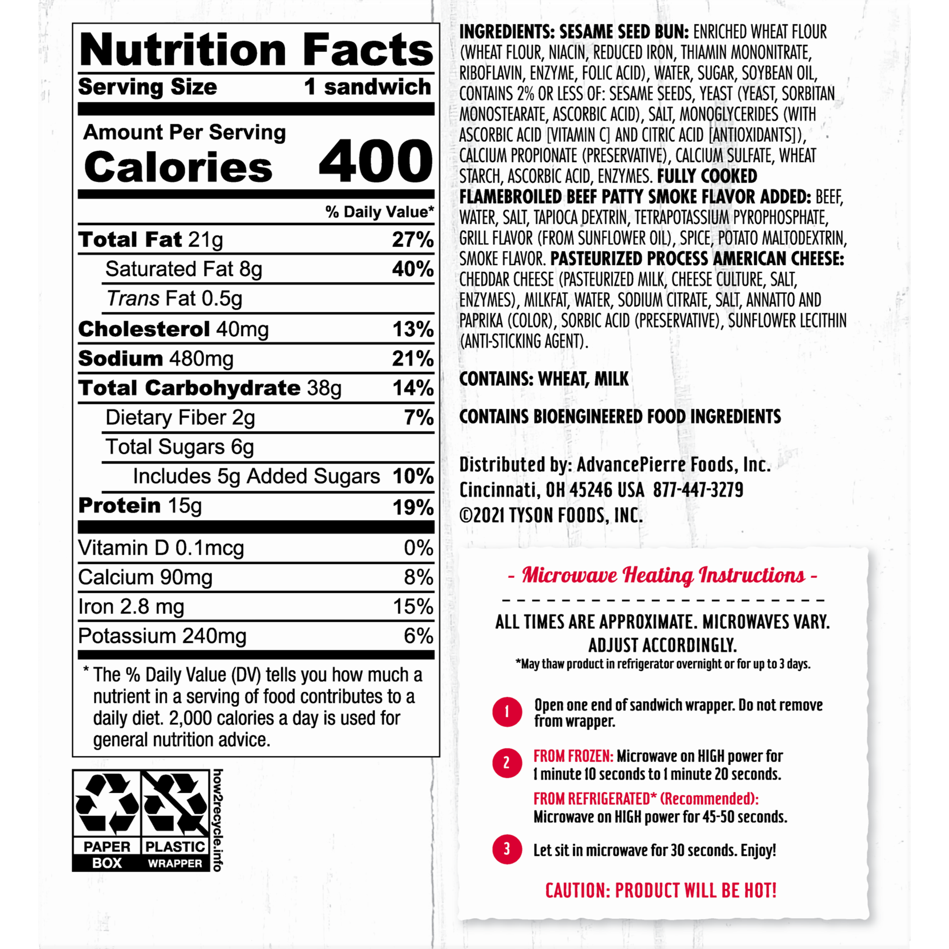 slide 10 of 10, PIERRE DRIVE THRU Cheeseburger Sandwiches, 130.41 g