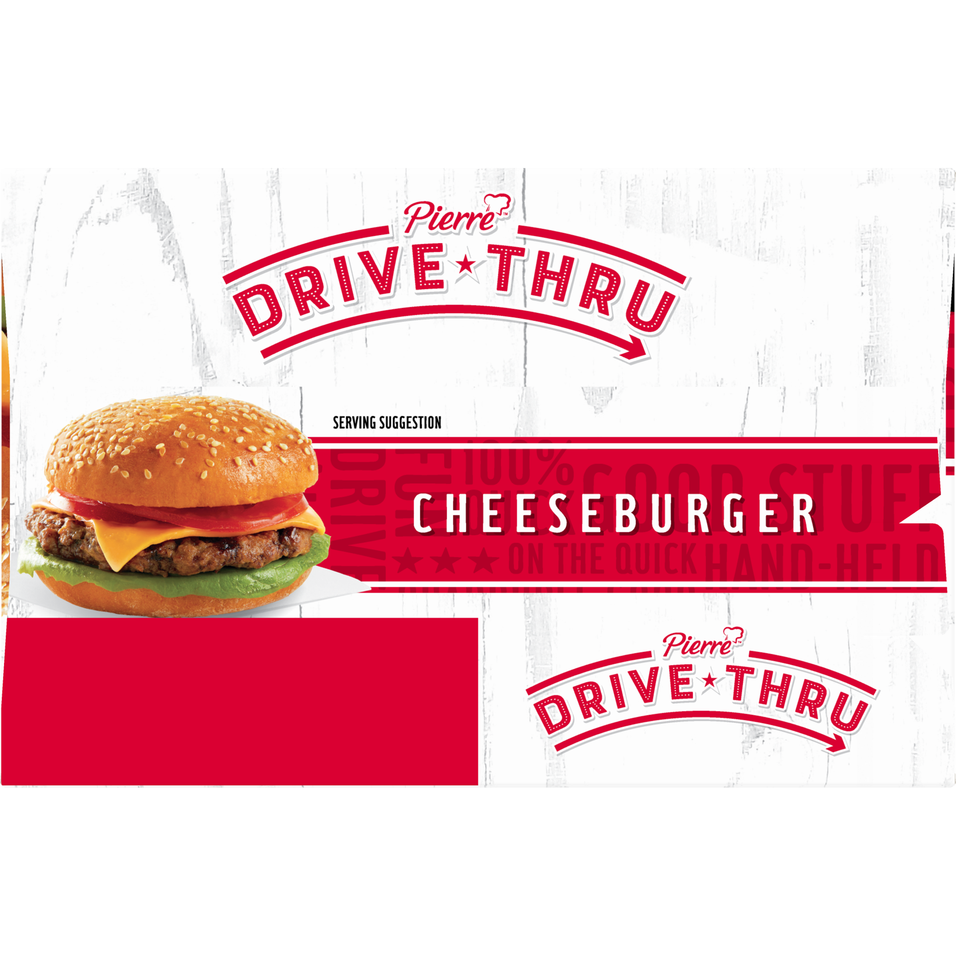 slide 6 of 10, PIERRE DRIVE THRU Cheeseburger Sandwiches, 130.41 g