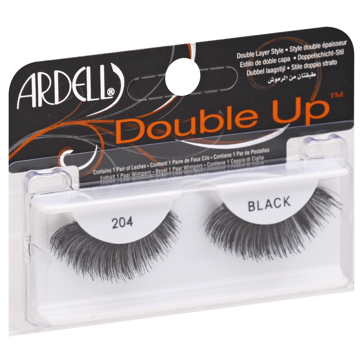 slide 2 of 8, Ardell Eyelash 204 Double Up Black 1pr, 1 ct