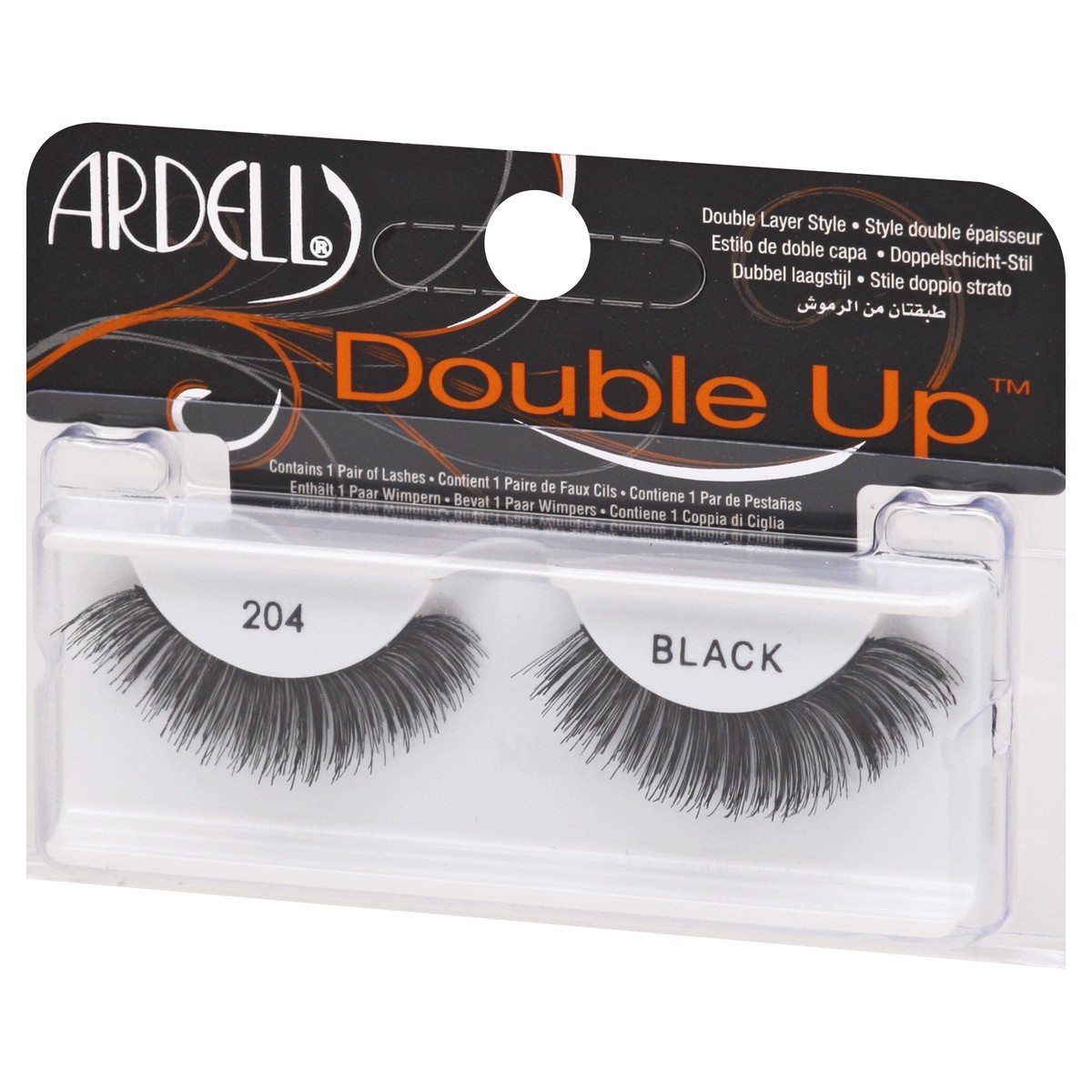 slide 3 of 8, Ardell Eyelash 204 Double Up Black 1pr, 1 ct