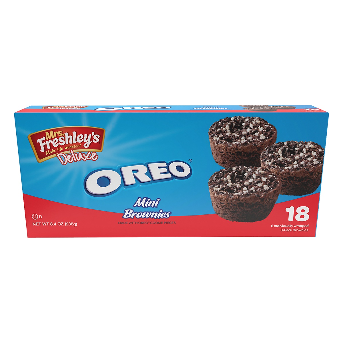 Mrs. Freshley's Deluxe Oreo Mini Brownies 6 ct | Shipt
