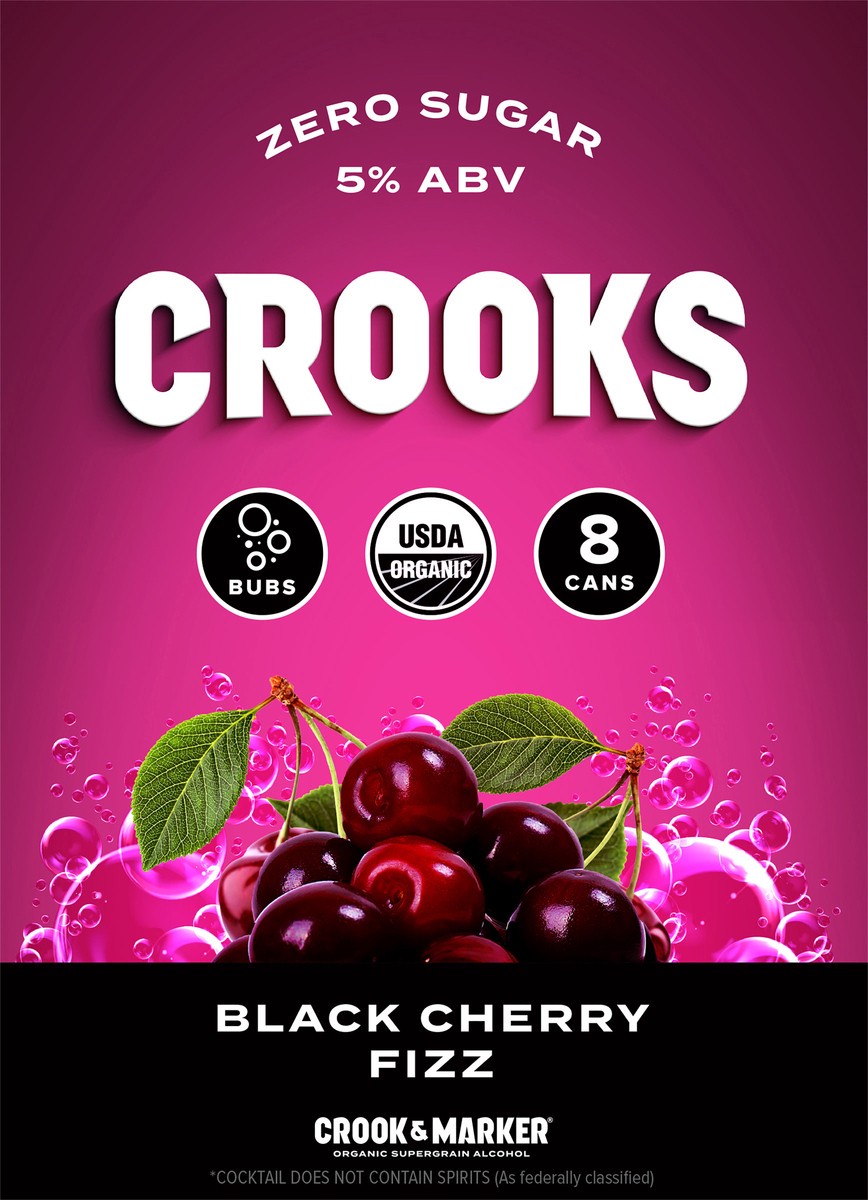 slide 2 of 12, Crooks Cherry Fizz Bubbles 11.5oz 8-Pack, 8 ct