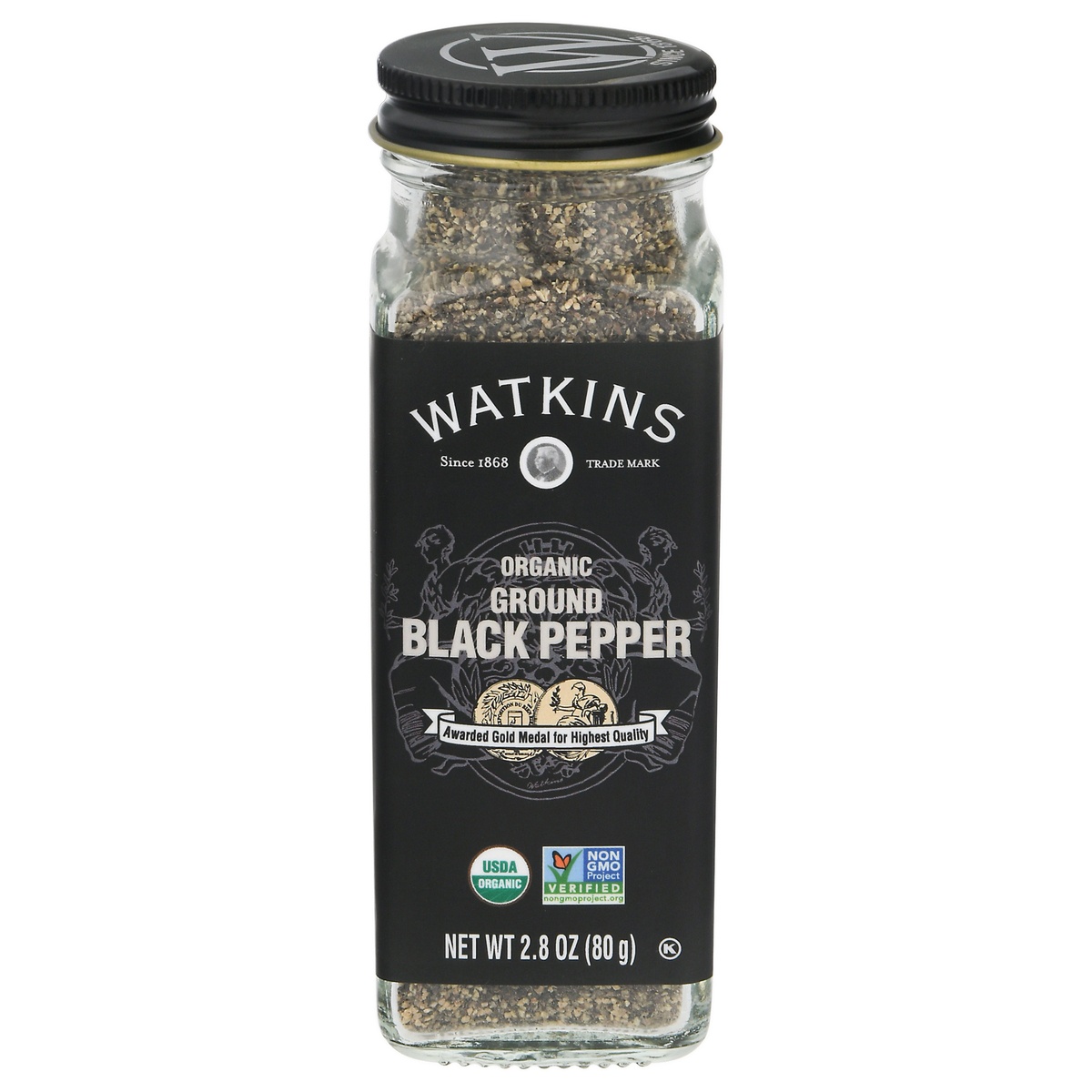 slide 1 of 1, Watkins Organic Ground Black Pepper 2.8 oz, 