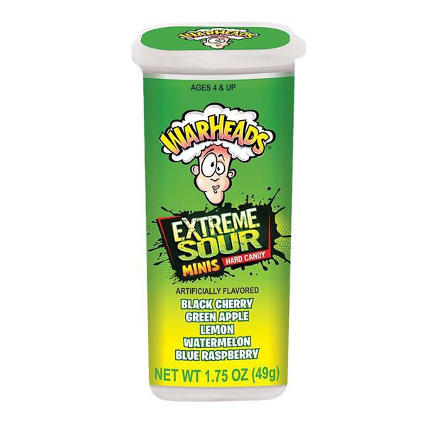 slide 1 of 1, Warheads Juniors Extreme Sour Mini Hard Candy, 1.75 oz