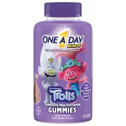 One A Day Kids' Multivitamin -Trolls Complete Gummies - Fruit Flavors - 180ct