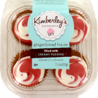 slide 1 of 1, Kimberley's Bakeshoppe Gingerbread House Cupcakes, 4 ct