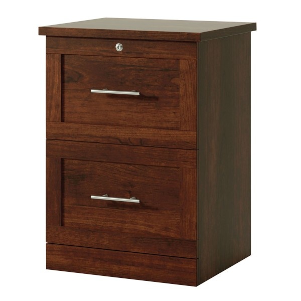 slide 1 of 7, Realspace 2-Drawer 17''D Vertical File Cabinet, Mulled Cherry, 1 ct