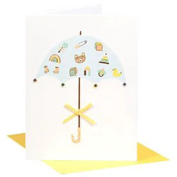 Papyrus Umbrella Baby Shower Card - Each