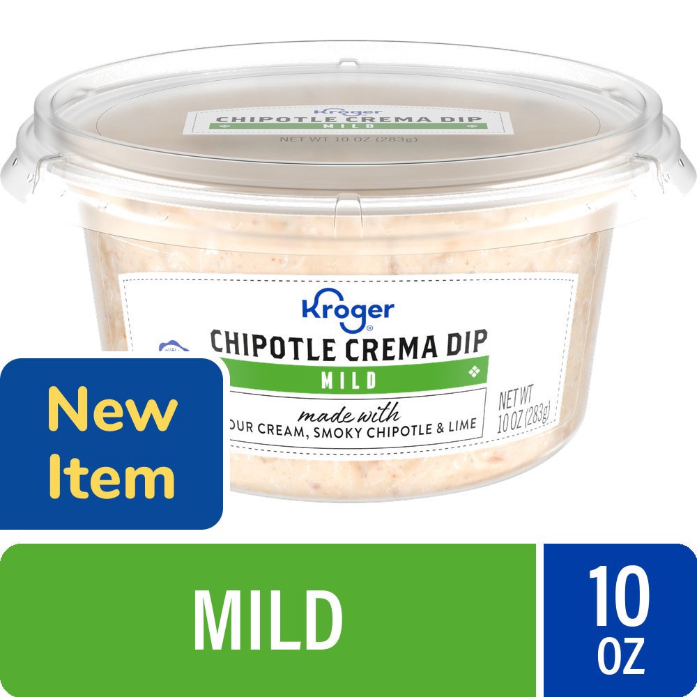 slide 1 of 1, Kroger® Mild Chipotle Crema Dip, 10 oz