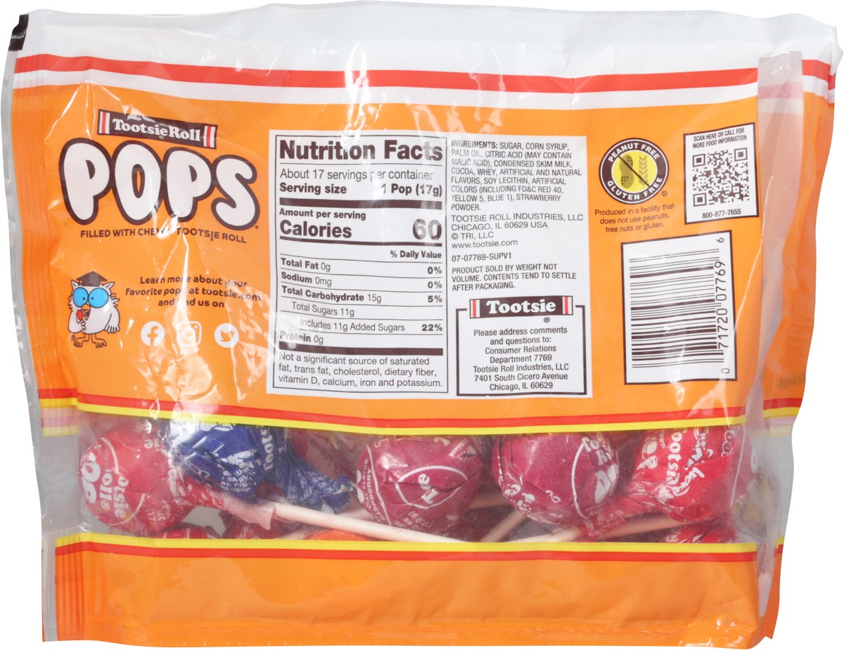 slide 2 of 13, Tootsie Roll Assorted Flavors Pops 10.125 oz, 10.1 oz