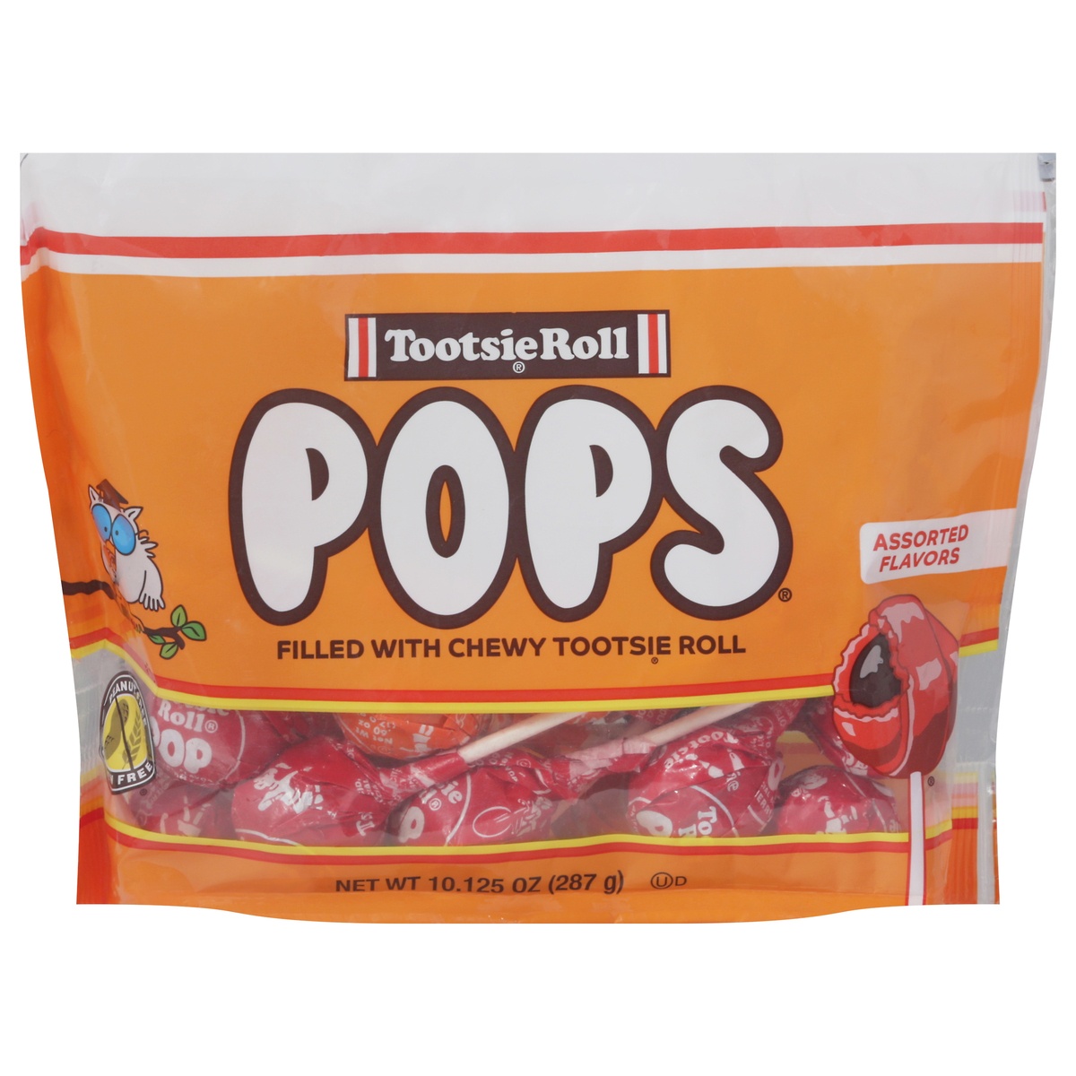 slide 1 of 1, Tootsie Pops Assorted Flavor Lollipops Standup Bag -, 10.1 oz