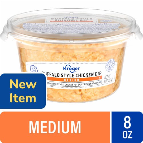 slide 1 of 2, Kroger Medium Buffalo Style Chicken Dip, 8 oz