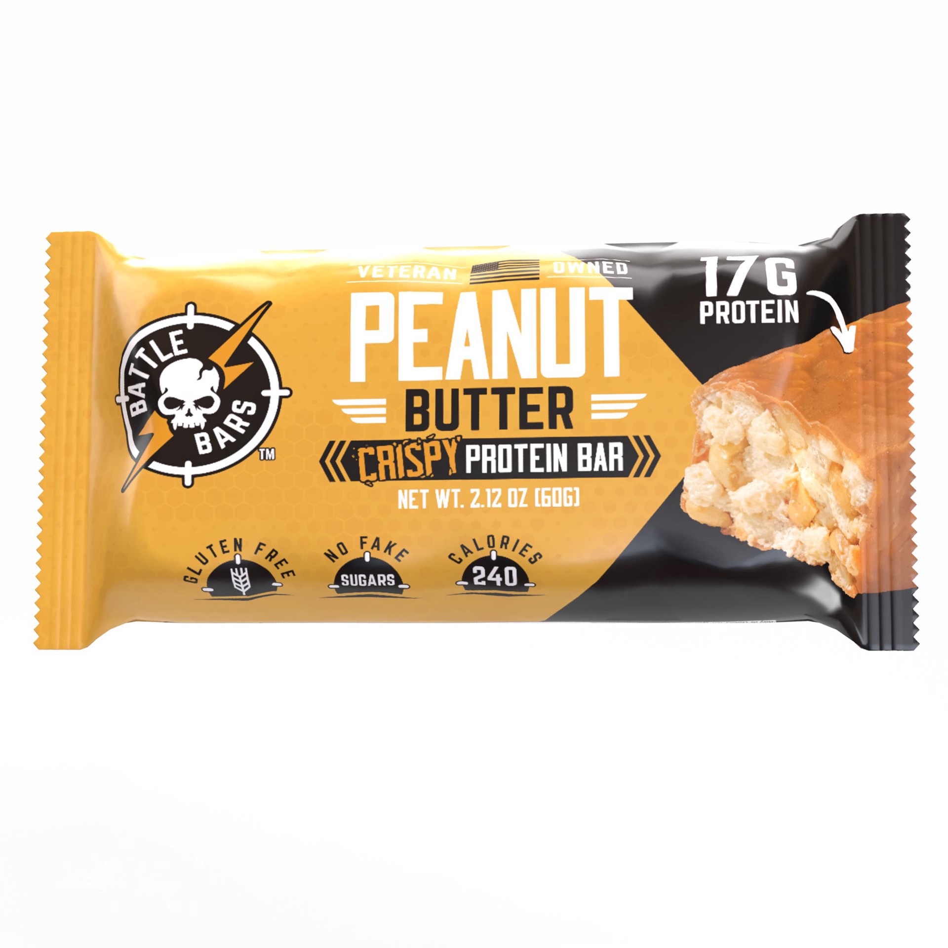 slide 1 of 1, Battle Bars Protein Bar - Peanut Butter - 2.12 oz, 2.12 oz
