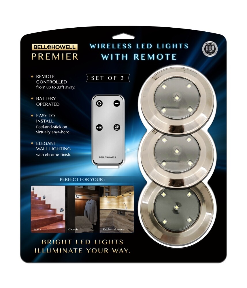 slide 1 of 1, Bell + Howell Premier Led Lights, 3 ct