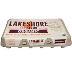 Lakeshore Organic Medium Brown Nest-Laid Eggs