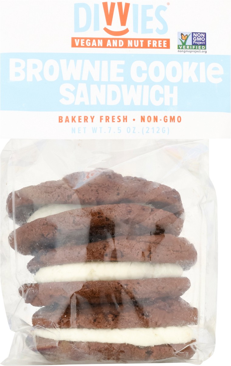 slide 9 of 12, Divvies Brownie Cookie Sandwiches, 7.5 oz