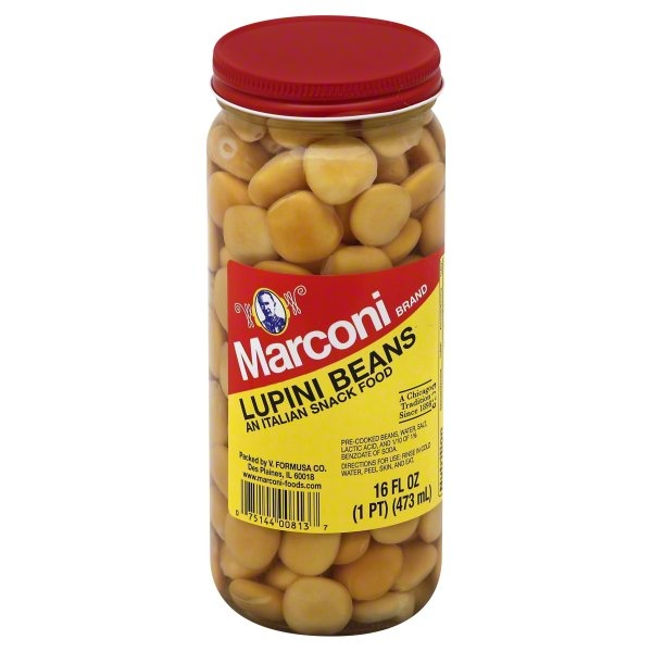 slide 1 of 1, Marconi Lupini Beans, 16 fl oz