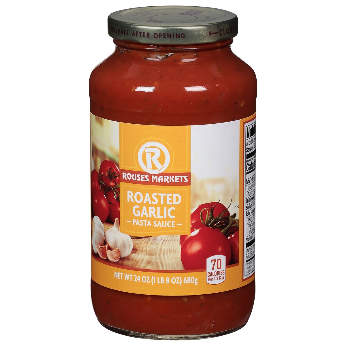 slide 3 of 4, Rouses Markets Roasted Garlic Pasta Sauce 24 oz, 24 oz