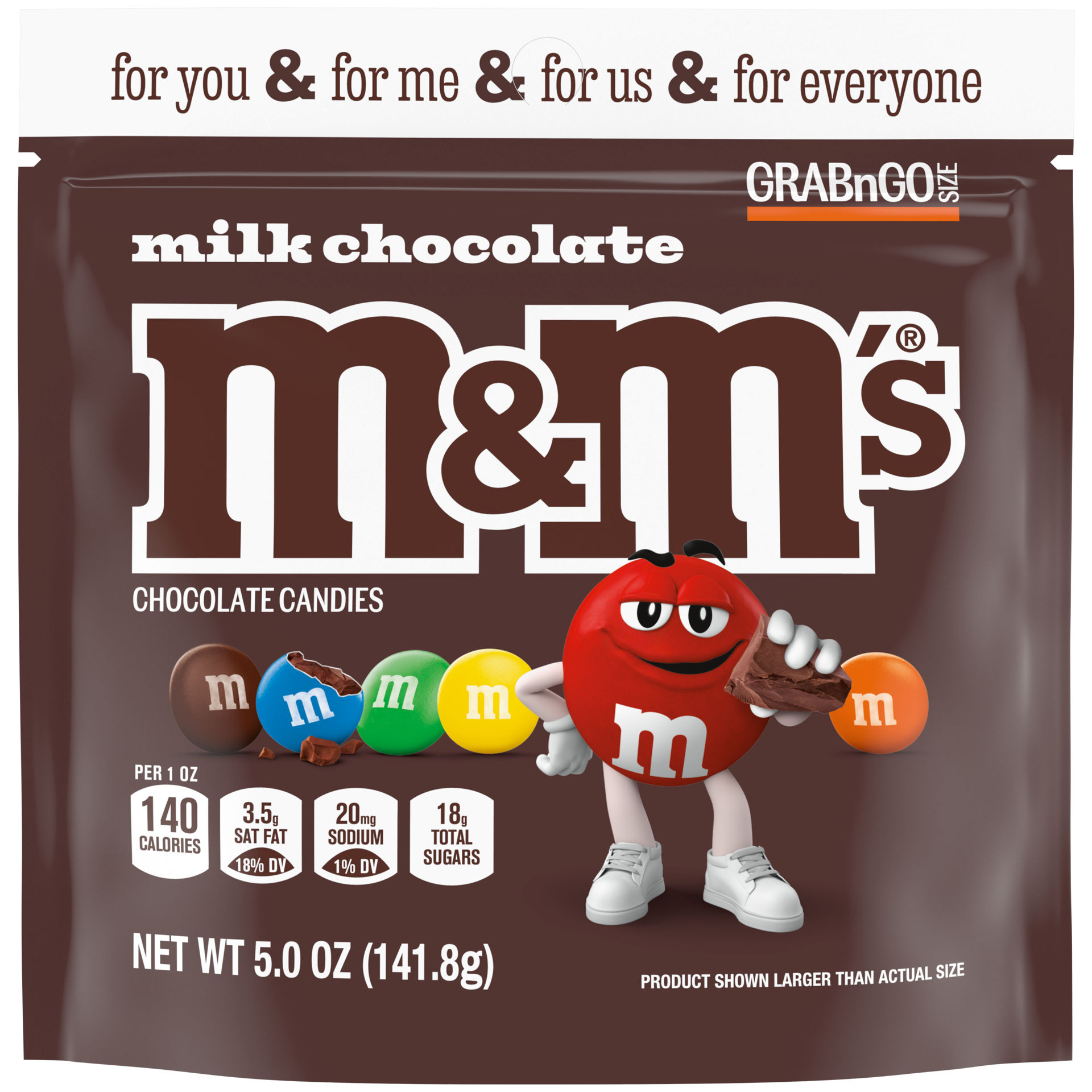 slide 1 of 5, M&M's Milk Chocolate Sup, 5 oz