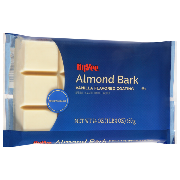 slide 1 of 1, Hy-Vee Vanilla Almond Bark - 24 oz, 24 oz