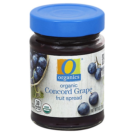 slide 1 of 1, O Organics Organic Fruit Spread Concord Grape, 10 oz