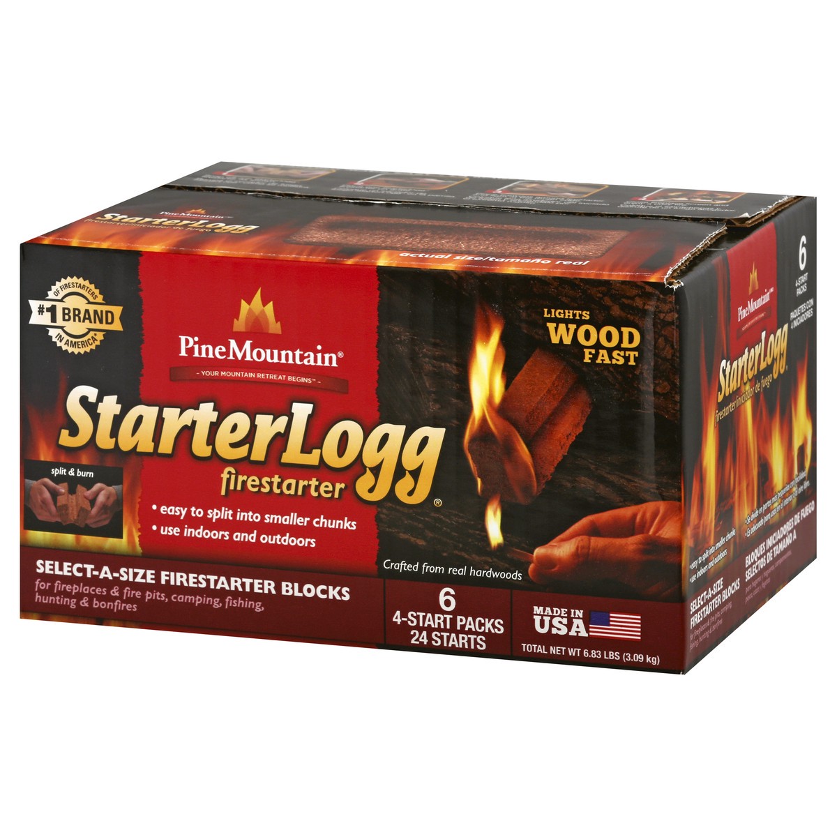 slide 8 of 8, Pine Mountain StarterLogg Fire Starter, 24 ct